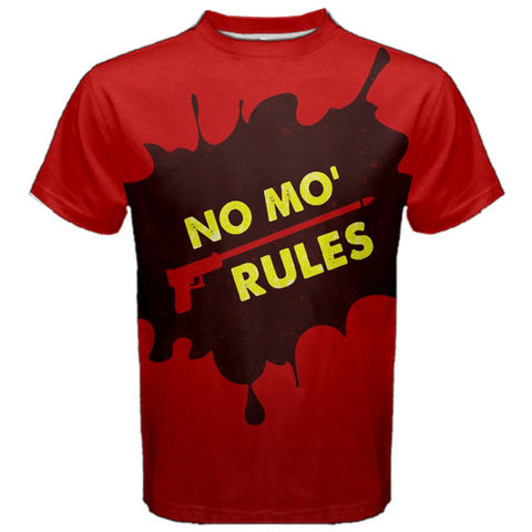 NO MO RULES No Mo' Rules No More Rules Tee Shirt Accurate Cosplay Fitness T-Shirt