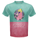 FLAMINGO AESTHETICS TEE - Anime Muscle Fit Gym Workout T-Shirt