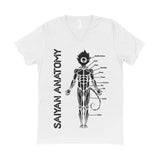Saiyan Anatomy - Workout V-Neck - Anime Gym Clothes