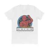 See you at the gym! - Gaming Workout V-Neck - Anime Fitness Clothes