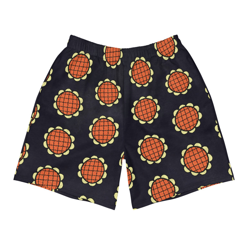 anime workout gear Dressrosa Sunflower Anime Gym Athletic Long Shorts – Be More Shonen