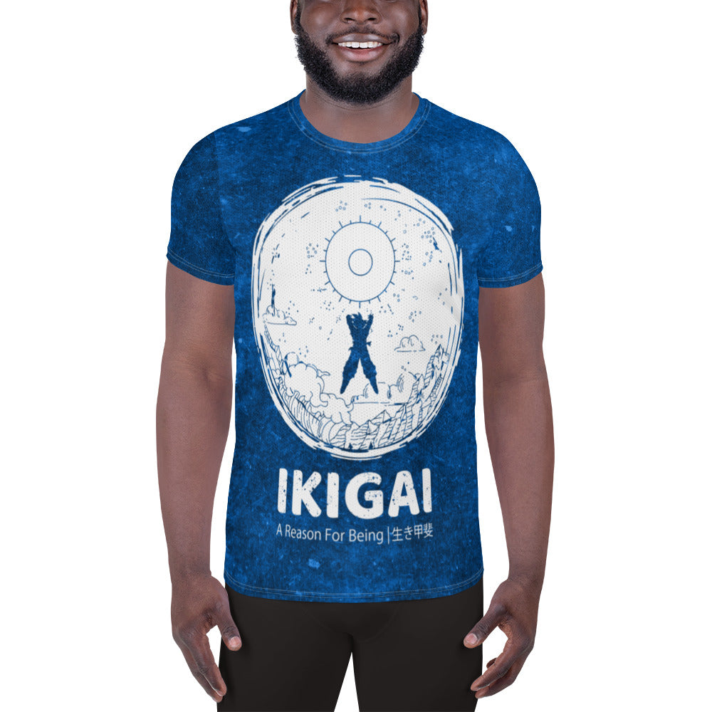 IKIGAI Anime Genki Dama Athletic Gym T shirt Be More Shonen