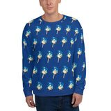 Hedgehog Popsicles Video Game Workout Fitness Sweatshirt Long Sleeve