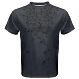 Skulls and swords fantasy replica cosplay tee. Gaming Anime gym clothes