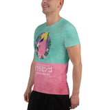 FLAMINGO AESTHETICS TEE - Anime Muscle Fit Gym Workout T-Shirt