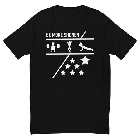 BE MORE SHONEN Short Sleeve T-shirt. Anime Inspired Clothing For Weebs That Lift