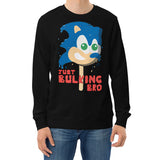 Just Bulking Bro Hedgehog Popsicle Video Game Gamer Workout Fitness Sweatshirt