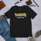 Deadlifts: Gotta Lift 'Em All! Anime Gym Workout T-Shirt