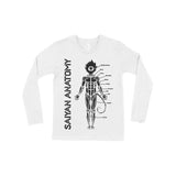Saiyan Anatomy - Workout Long Sleeve T-Shirt - Anime Gym Clothes