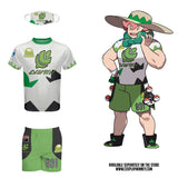 Sword And Shield - Grass Gym Cosplay Outfit- Anime Gaming Fitness Clothes