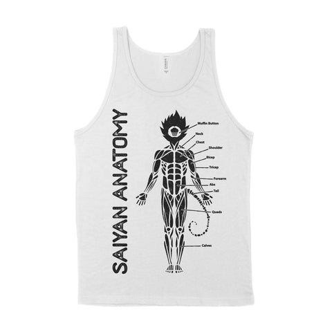 Saiyan Anatomy - Workout Tank - Anime Gym Clothes