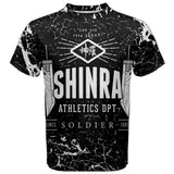 SHINRA ATHLETICS TEE - Gaming Workout T-Shirt/Vest - Anime Fitness Clothes