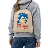 Just Bulking Bro Hedgehog Popsicle Video Game Gamer Workout Fitness Gym Drawstring Bag