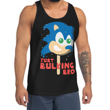 Just Bulking Bro Hedgehog Popsicle Video Game Gamer Workout Fitness Tank Vest