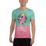 FLAMINGO AESTHETICS TEE - Anime Muscle Fit Gym Workout T-Shirt