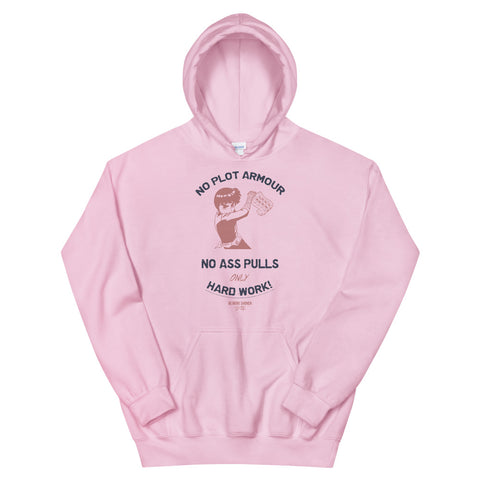 NO PLOT ARMOUR! Motivational Workout Hoodie - Anime Fitness Clothes
