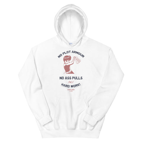 NO PLOT ARMOUR! Motivational Workout Hoodie - Anime Fitness Clothes