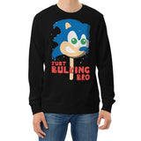 Just Bulking Bro Hedgehog Popsicle Video Game Gamer Workout Fitness Sweatshirt 